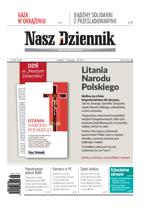 Nasz Dziennik z dnia 09.11.2023 wydanie PDF