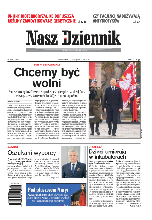 Nasz Dziennik z dnia 13.11.2023 wydanie PDF