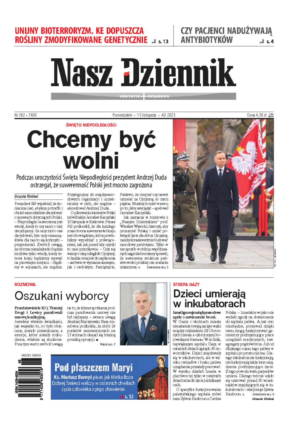 Nasz Dziennik z dnia 13.11.2023 wydanie PDF