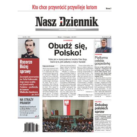 Nasz Dziennik z dnia 14.11.2023 wydanie PDF