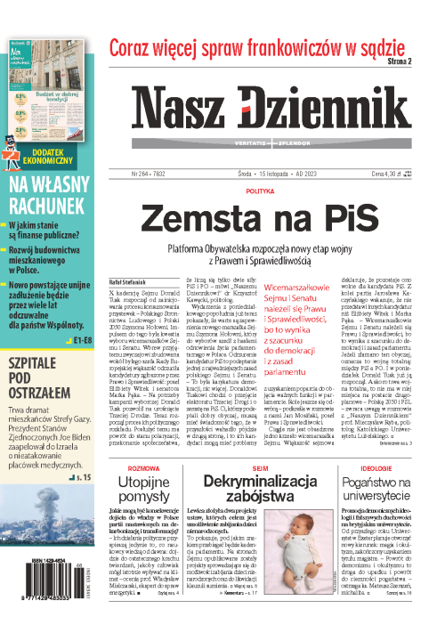 Nasz Dziennik z dnia 15.11.2023 wydanie PDF