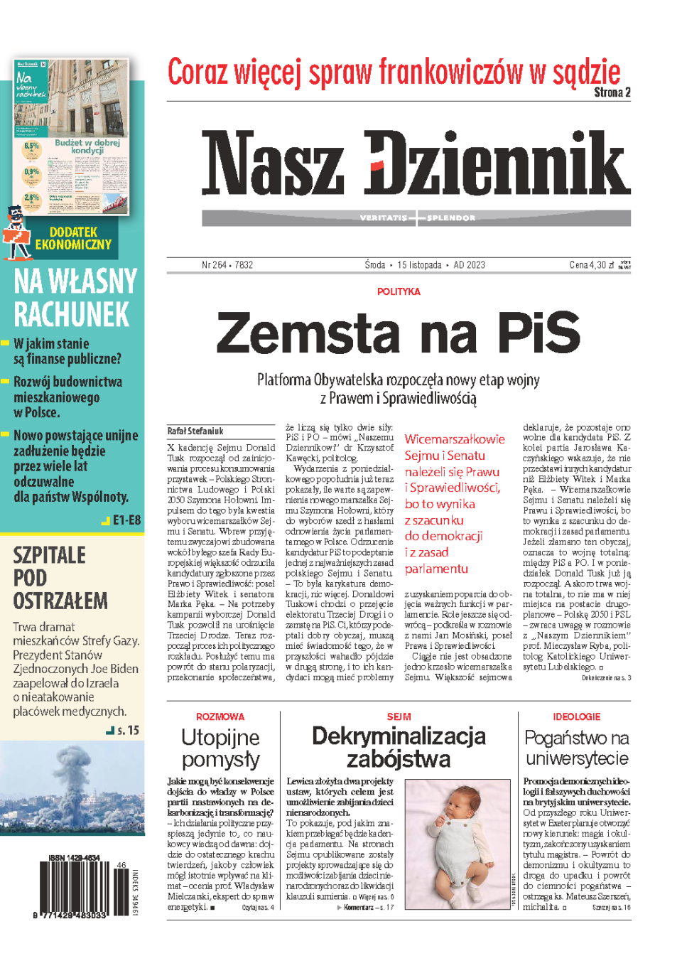 Nasz Dziennik z dnia 15.11.2023 wydanie PDF