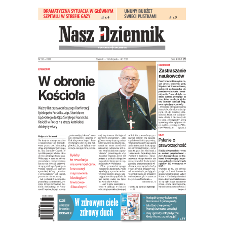 Nasz Dziennik z dnia 16.11.2023 wydanie PDF