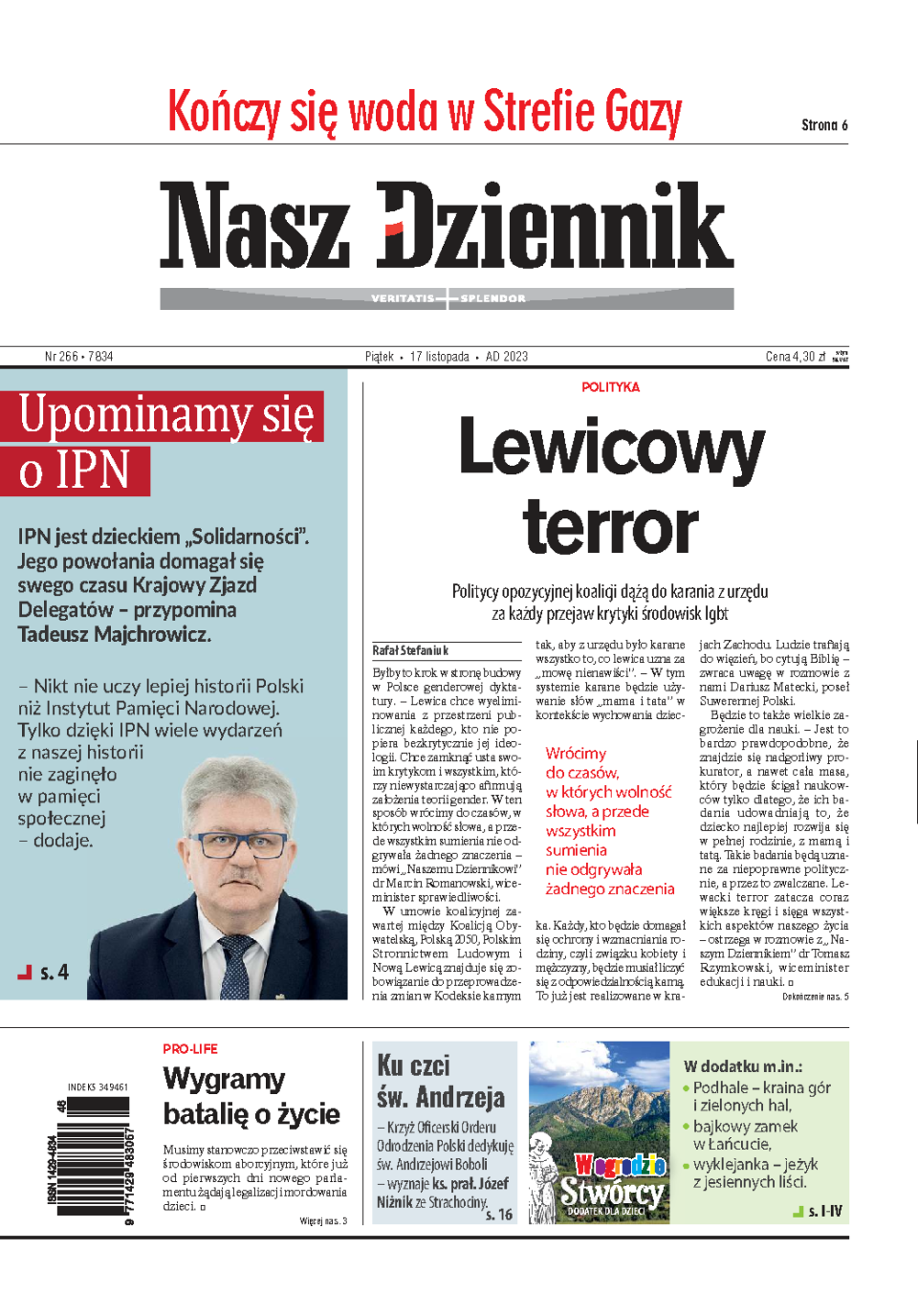 Nasz Dziennik z dnia 17.11.2023 wydanie PDF