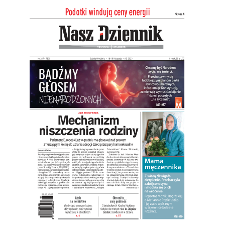 Nasz Dziennik z dnia 18.11.2023 wydanie PDF
