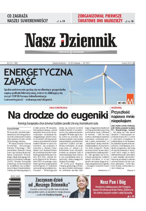 Nasz Dziennik z dnia 25.11.2023 wydanie PDF