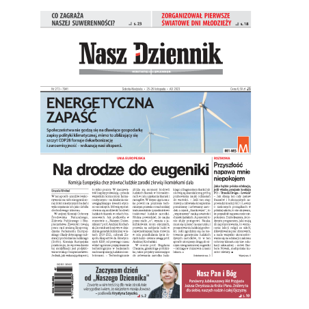 Nasz Dziennik z dnia 25.11.2023 wydanie PDF
