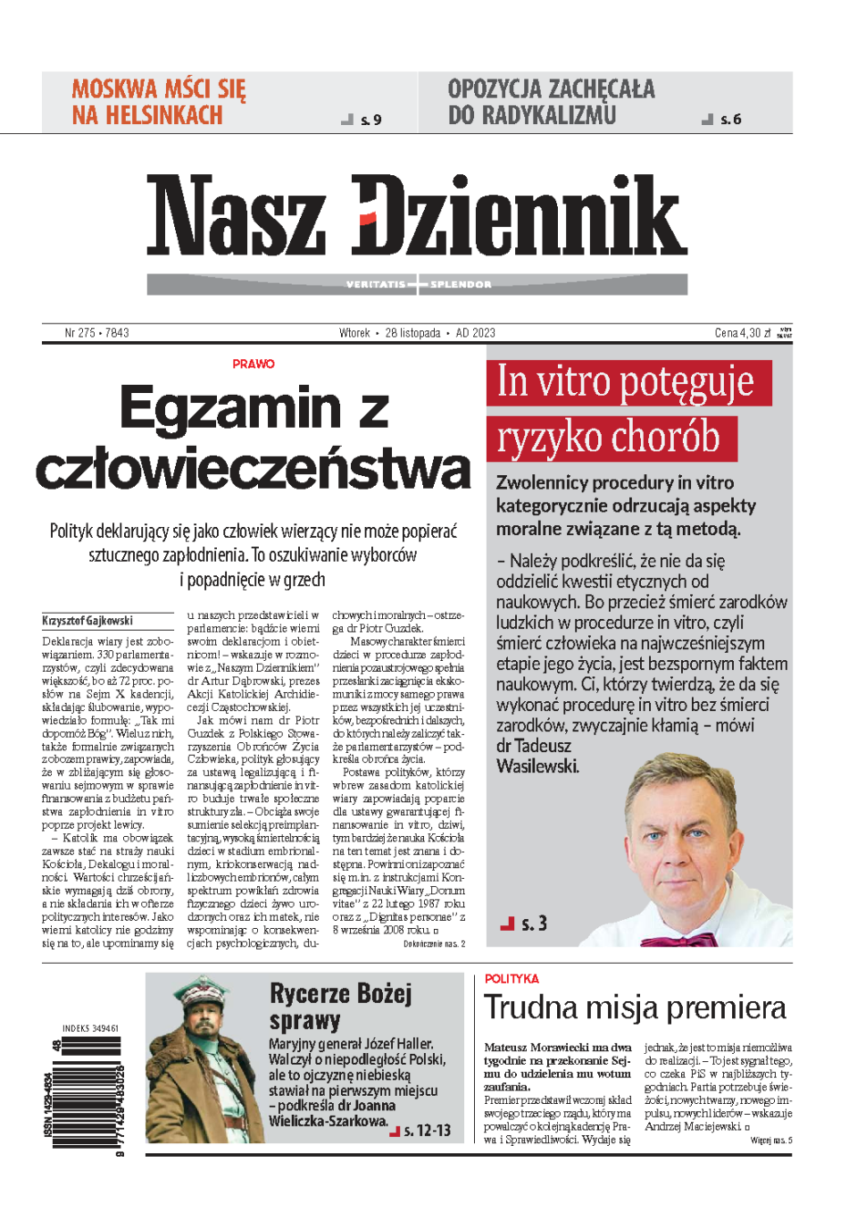 Nasz Dziennik z dnia 28.11.2023 wydanie PDF