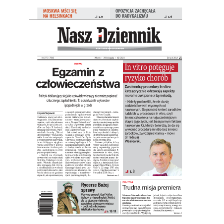 Nasz Dziennik z dnia 28.11.2023 wydanie PDF