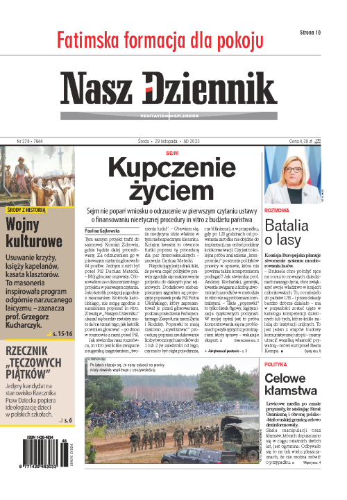Nasz Dziennik z dnia 29.11.2023 wydanie PDF