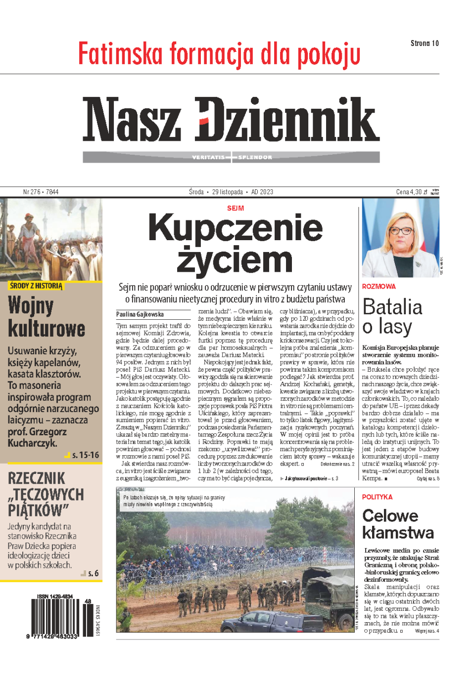 Nasz Dziennik z dnia 29.11.2023 wydanie PDF