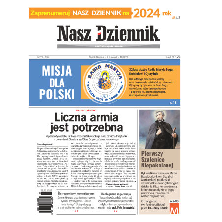 Nasz Dziennik z dnia 02.12.2023 wydanie PDF