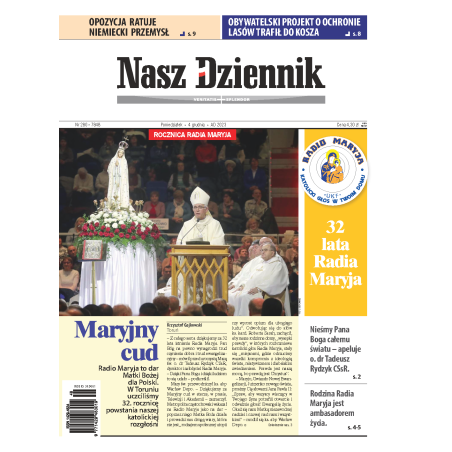 Nasz Dziennik z dnia 04.12.2023 wydanie PDF