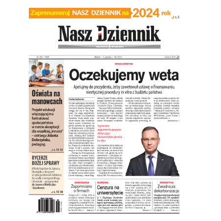 Nasz Dziennik z dnia 05.12.2023 wydanie PDF