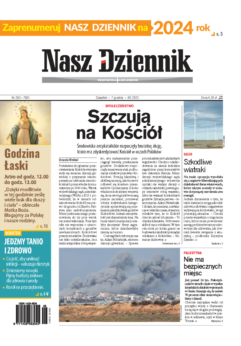 Nasz Dziennik z dnia 07.12.2023 wydanie PDF