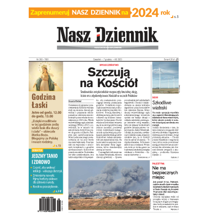 Nasz Dziennik z dnia 07.12.2023 wydanie PDF