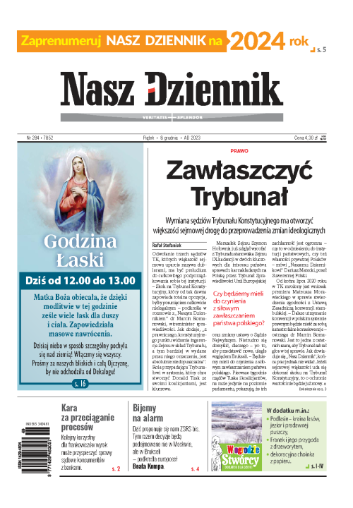 Nasz Dziennik z dnia 08.12.2023 wydanie PDF