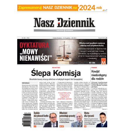 Nasz Dziennik z dnia 09.12.2023 wydanie PDF
