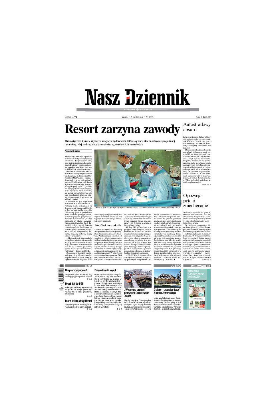 Nasz Dziennik z dnia 08.10.2013 wydanie PDF