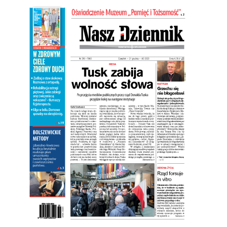 Nasz Dziennik z dnia 21.12.2023 wydanie PDF
