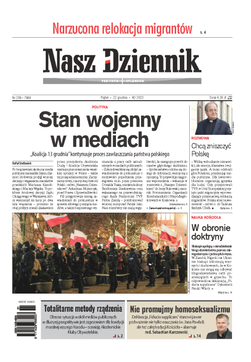 Nasz Dziennik z dnia 22.12.2023 wydanie PDF