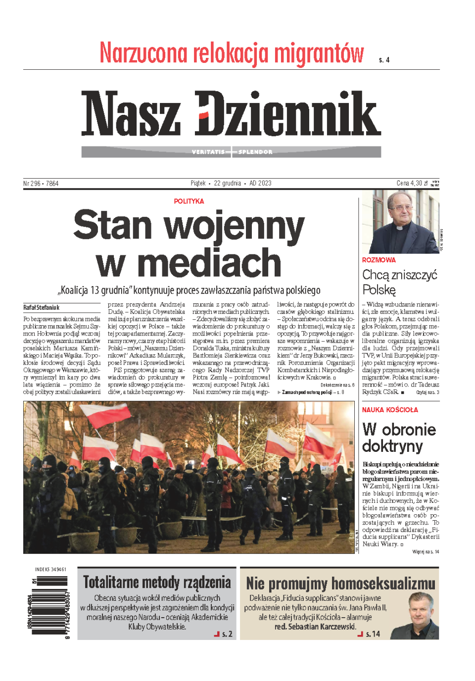 Nasz Dziennik z dnia 22.12.2023 wydanie PDF