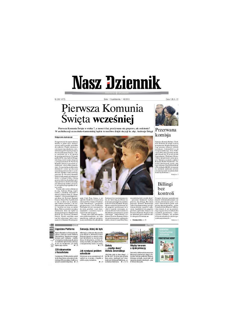 Nasz Dziennik z dnia 09.10.2013 wydanie PDF