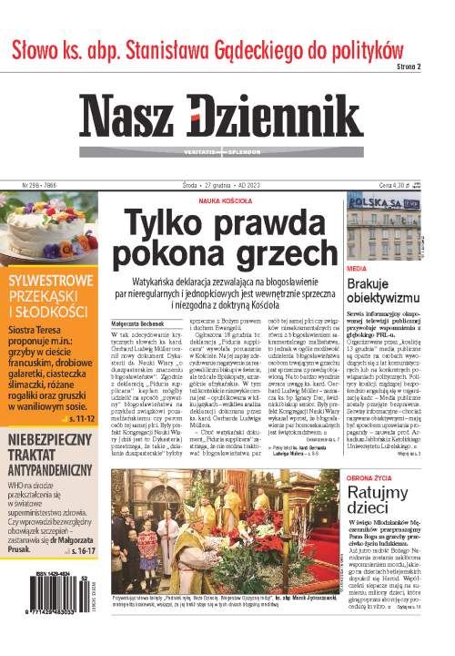 Nasz Dziennik z dnia 27.12.2023 wydanie PDF
