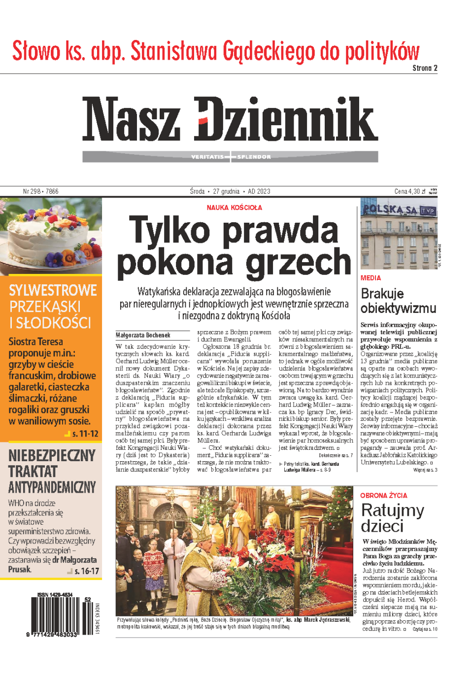 Nasz Dziennik z dnia 27.12.2023 wydanie PDF