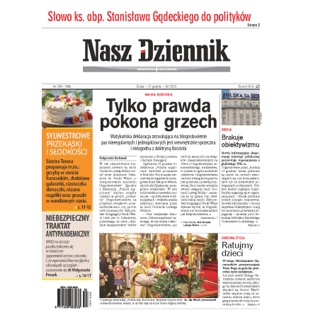 Nasz Dziennik z dnia 27.12.2023 wydanie PDF