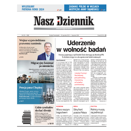 Nasz Dziennik z dnia 30.12.2023 wydanie PDF