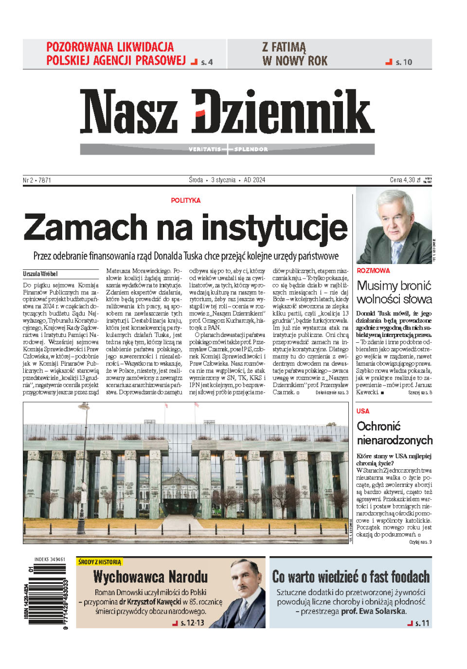 Nasz Dziennik z dnia 03.01.2024 wydanie PDF