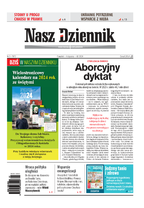 Nasz Dziennik z dnia 04.01.2024 wydanie PDF