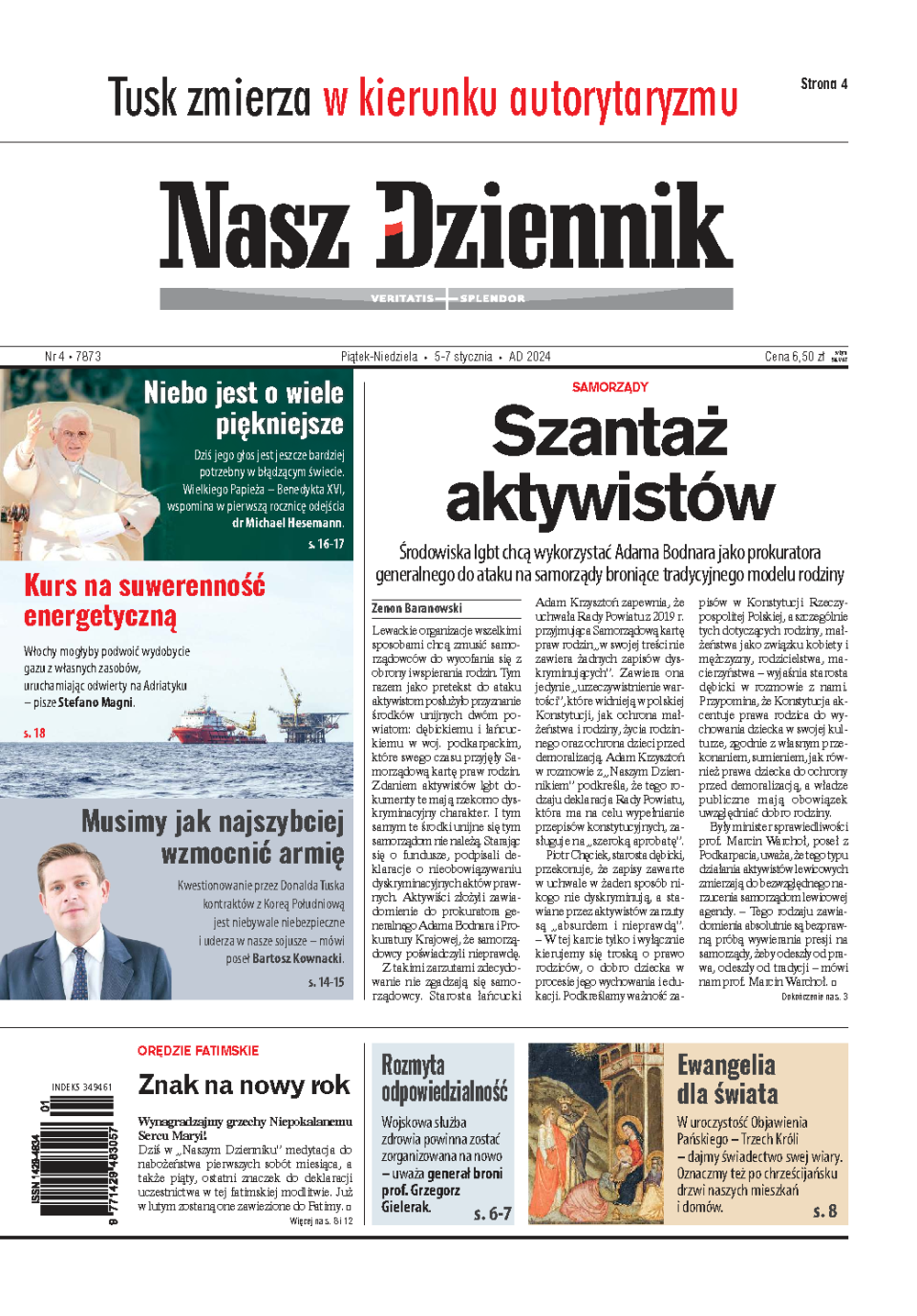 Nasz Dziennik z dnia 05.01.2024 wydanie PDF