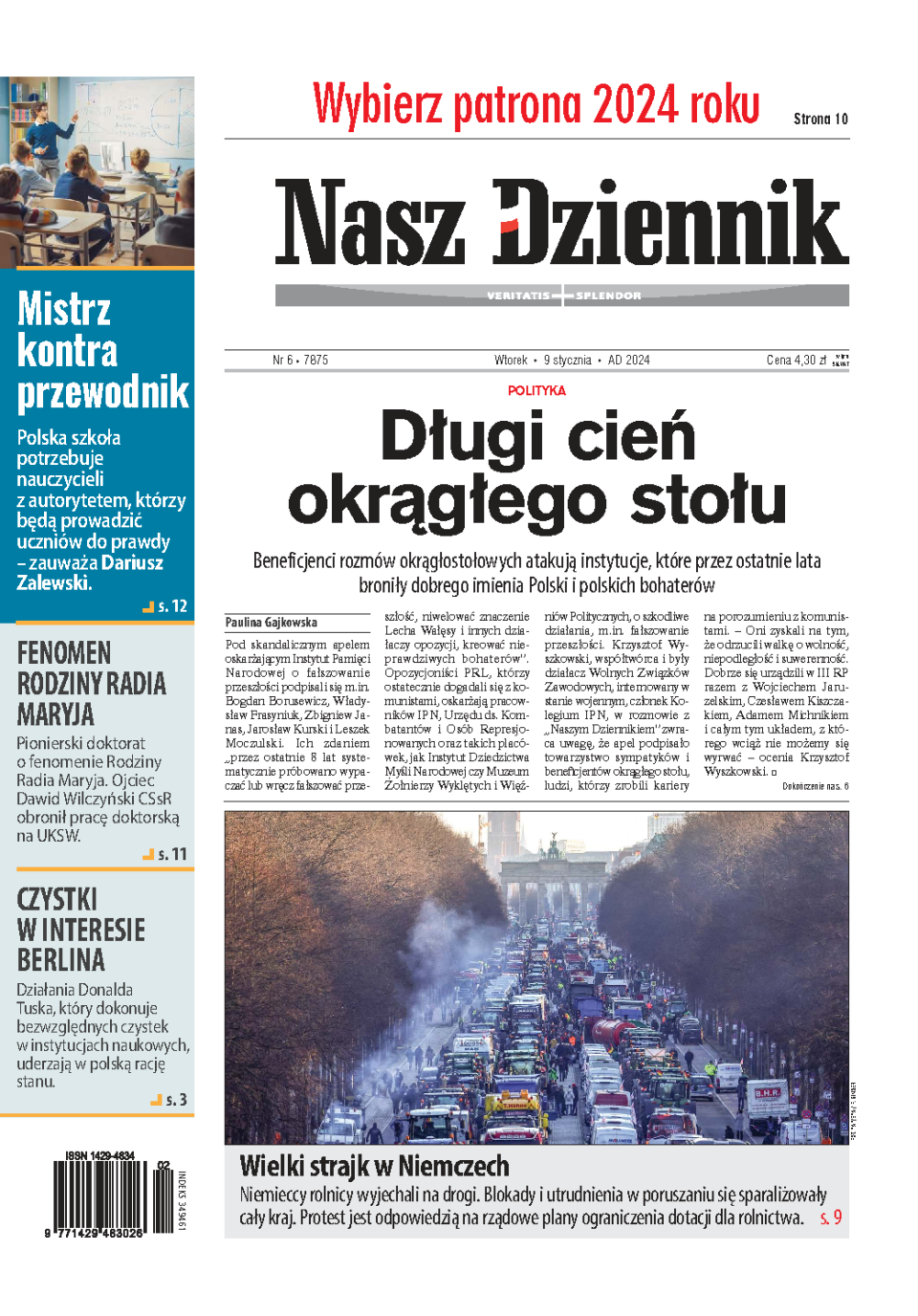 Nasz Dziennik z dnia 09.01.2024 wydanie PDF