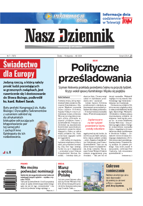 Nasz Dziennik z dnia 10.01.2024 wydanie PDF