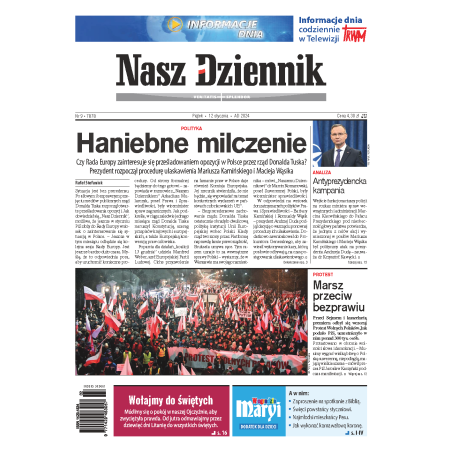 Nasz Dziennik z dnia 12.01.2024 wydanie PDF