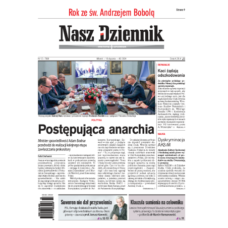 Nasz Dziennik z dnia 16.01.2024 wydanie PDF