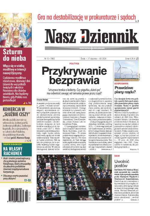 Nasz Dziennik z dnia 17.01.2024 wydanie PDF