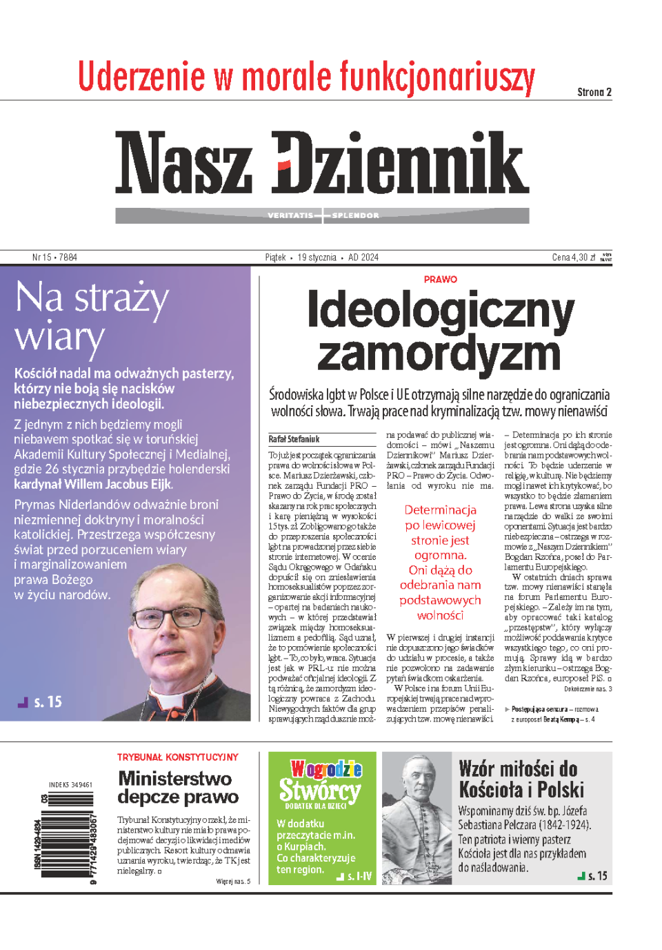Nasz Dziennik z dnia 19.01.2024 wydanie PDF