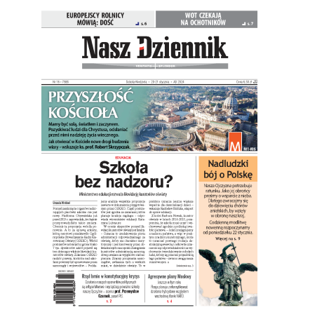 Nasz Dziennik z dnia 20.01.2024 wydanie PDF