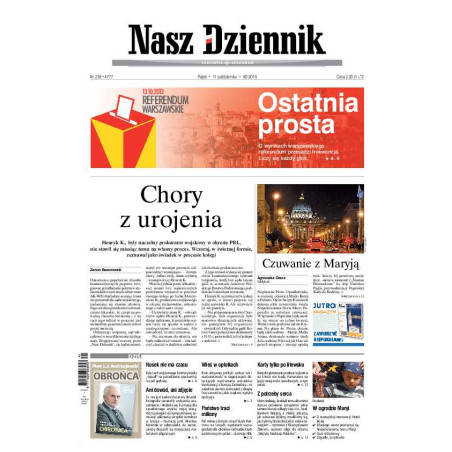 Nasz Dziennik z dnia 11.10.2013 wydanie PDF