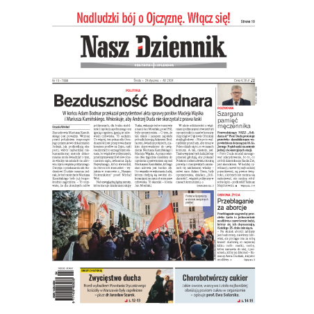 Nasz Dziennik z dnia 24.01.2024 wydanie PDF