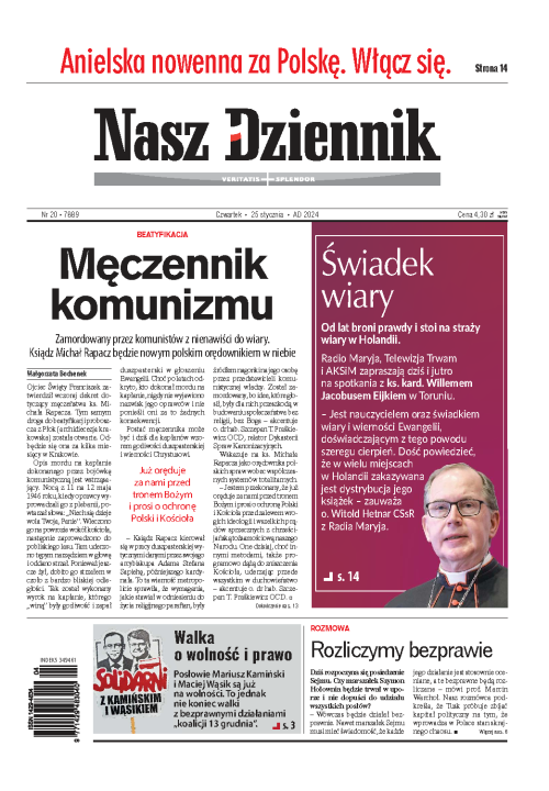 Nasz Dziennik z dnia 25.01.2024 wydanie PDF