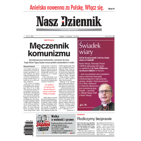Nasz Dziennik z dnia 25.01.2024 wydanie PDF