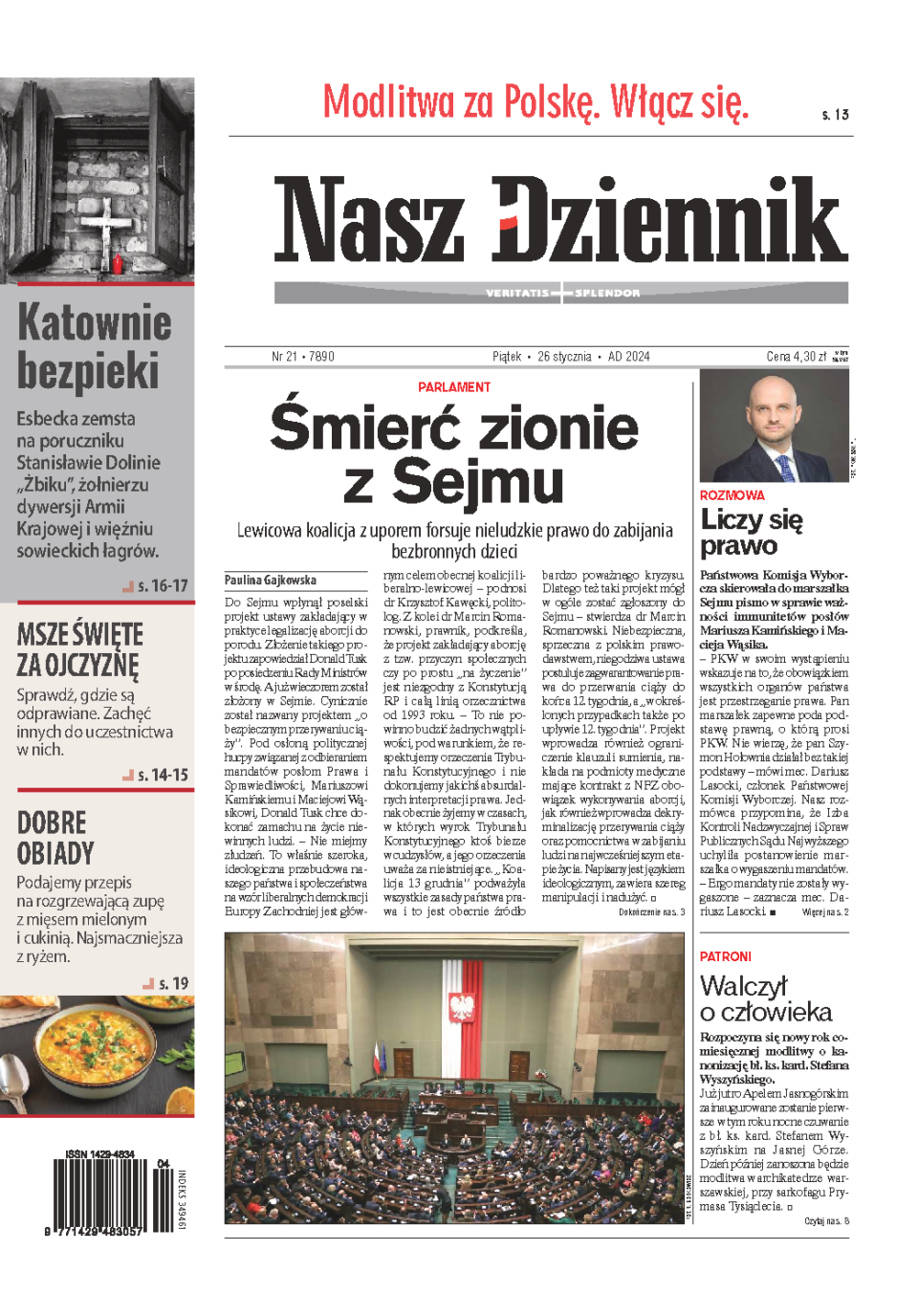 Nasz Dziennik z dnia 26.01.2024 wydanie PDF