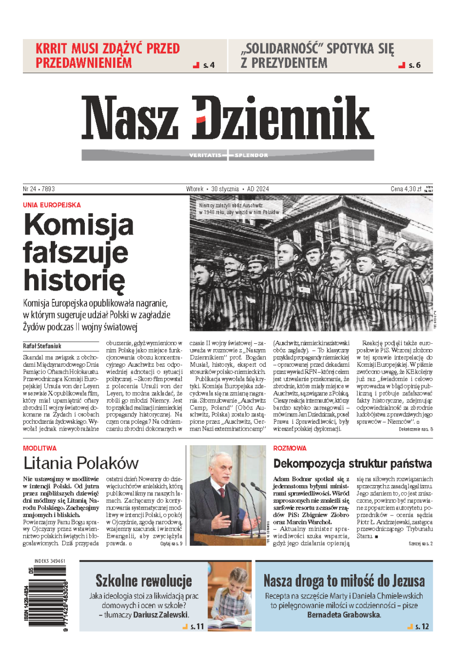 Nasz Dziennik z dnia 30.01.2024 wydanie PDF