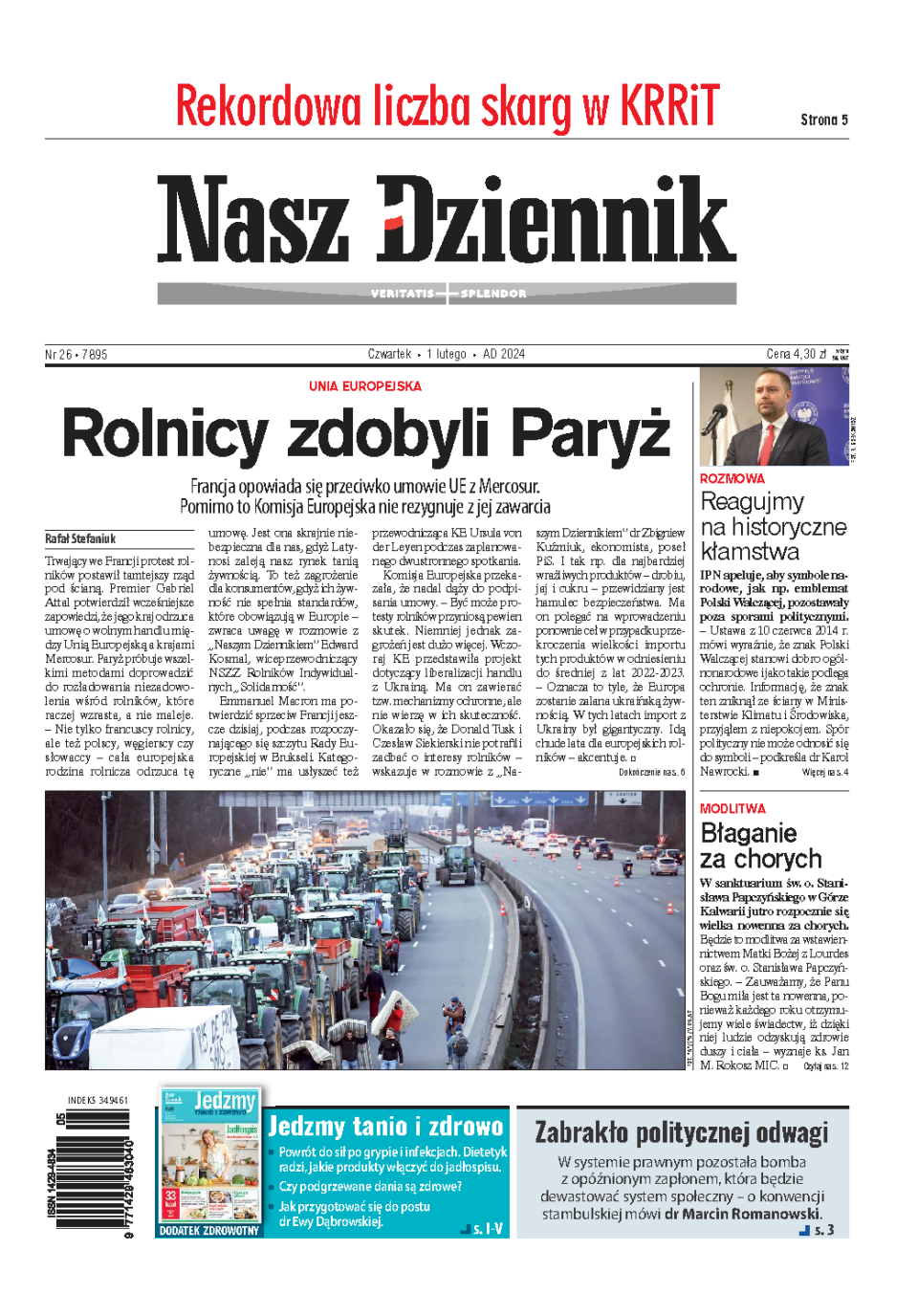 Nasz Dziennik z dnia 01.02.2024 wydanie PDF