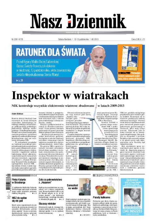 Nasz Dziennik z dnia 12.10.2013 wydanie PDF