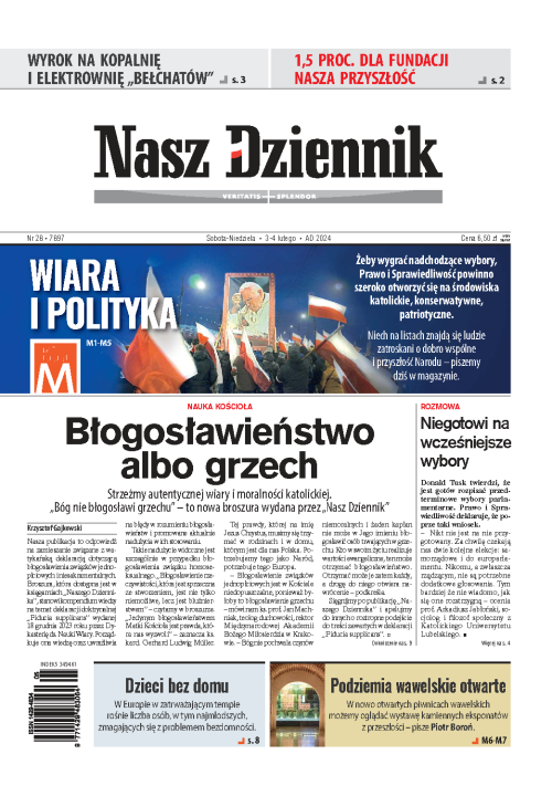 Nasz Dziennik z dnia 03.02.2024 wydanie PDF